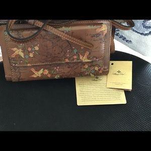 Patricia Nash Floral Map Print crossbody/wallet